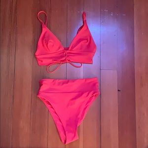 Aerie orange/red bikini